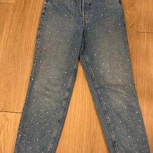 Hm high waisted wide leg blue denim